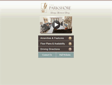 Tablet Screenshot of parkshore-apts.com